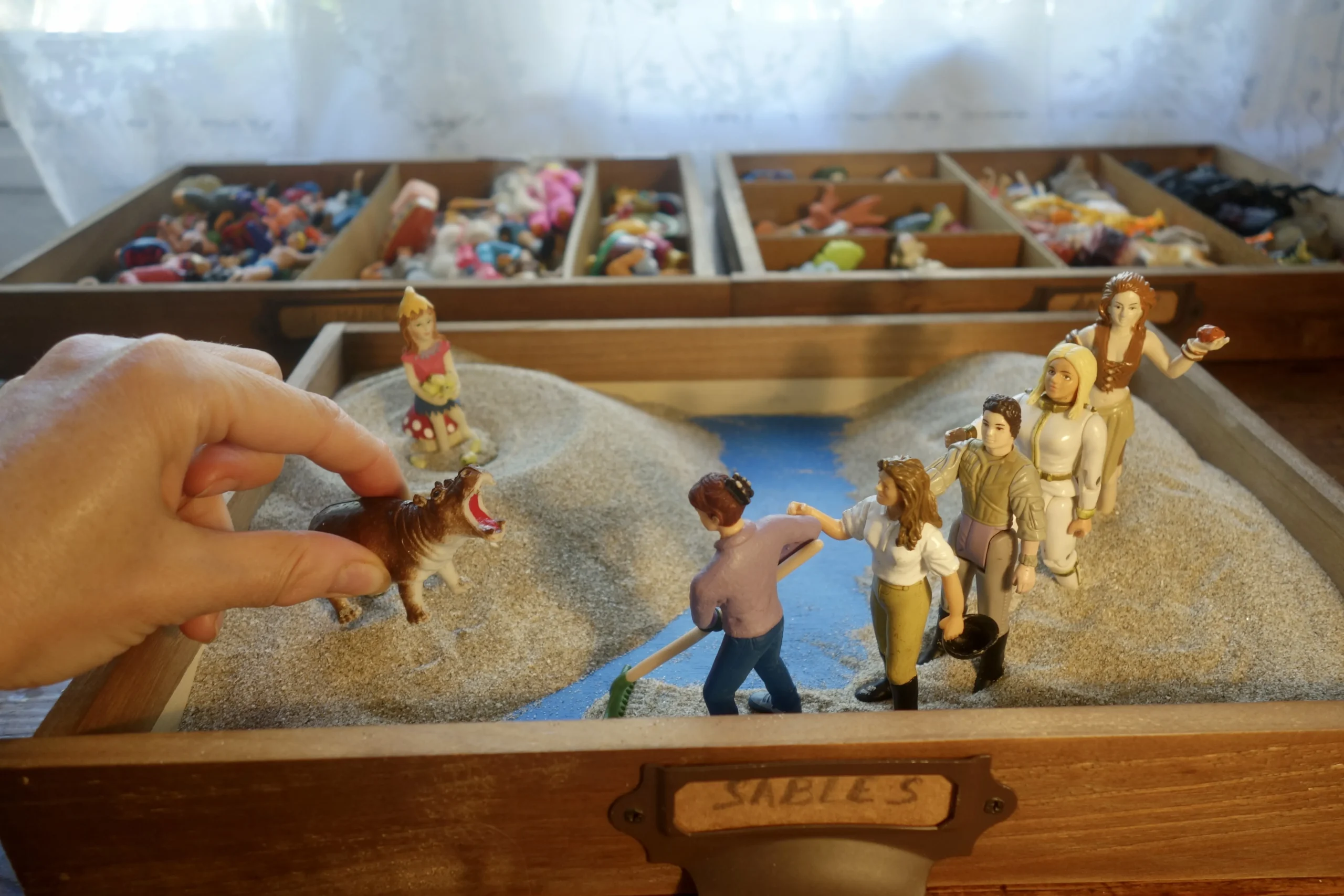 Jeu de sable en art thérapie