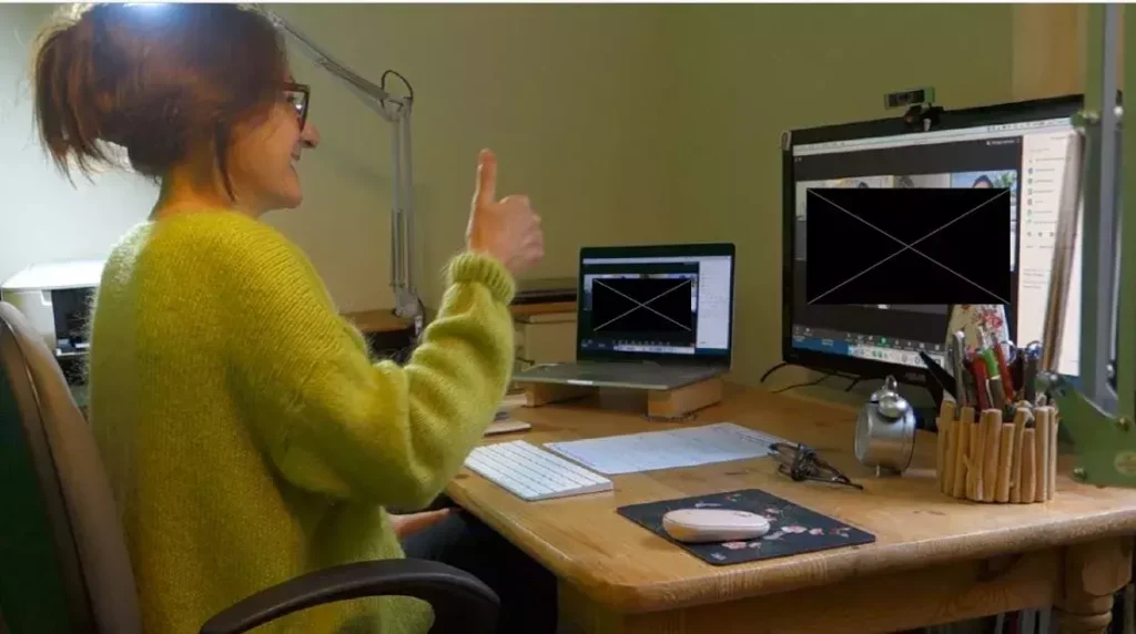 sylvie batlle animant une formation en distanciel