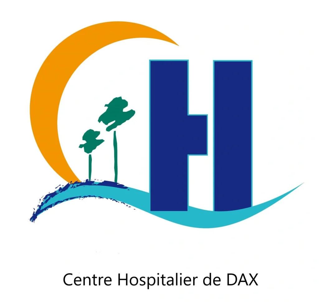 logo du CH de Dax avec nom en version officielle